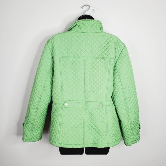 Vintage Weatherproof Kelly Green Quilted Cottage Barn Utility Chore Jacket XL - Picture 2 of 7
